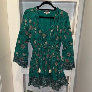 CELINA MOON Dress with Tassels